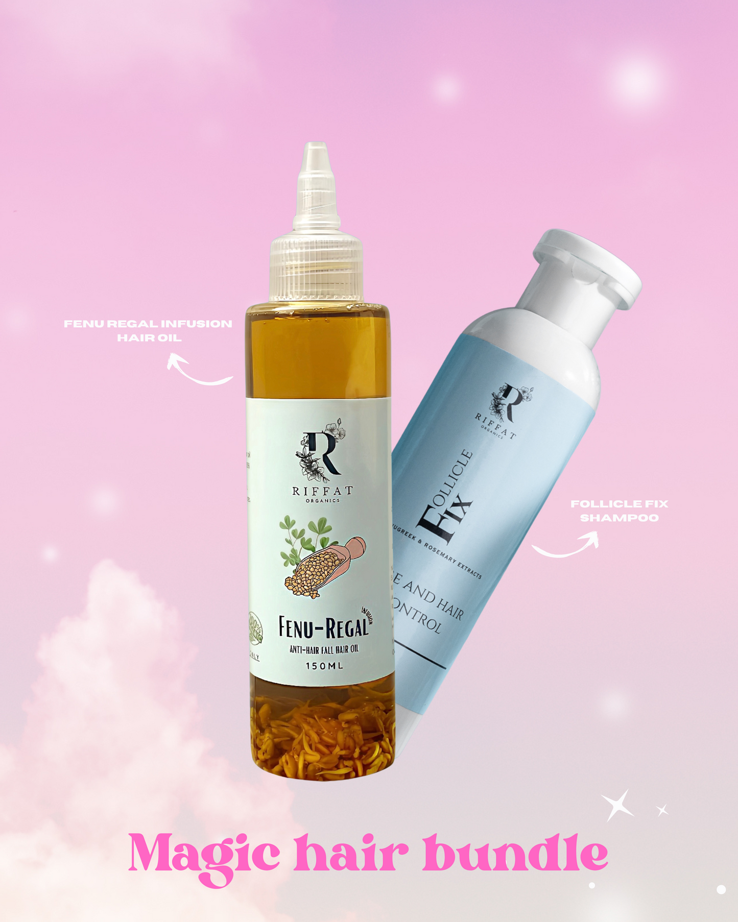 Magic Hair Bundle - Shampoo + Hair Oil