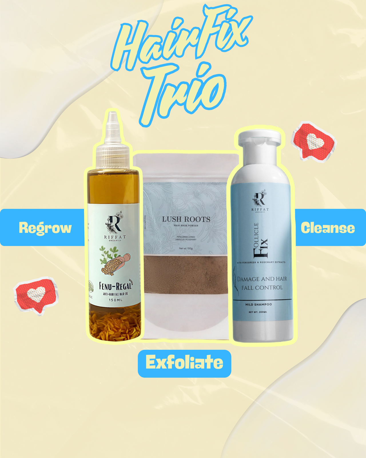 Hair Fix Trio - 3 in 1 Hair Repair Kit