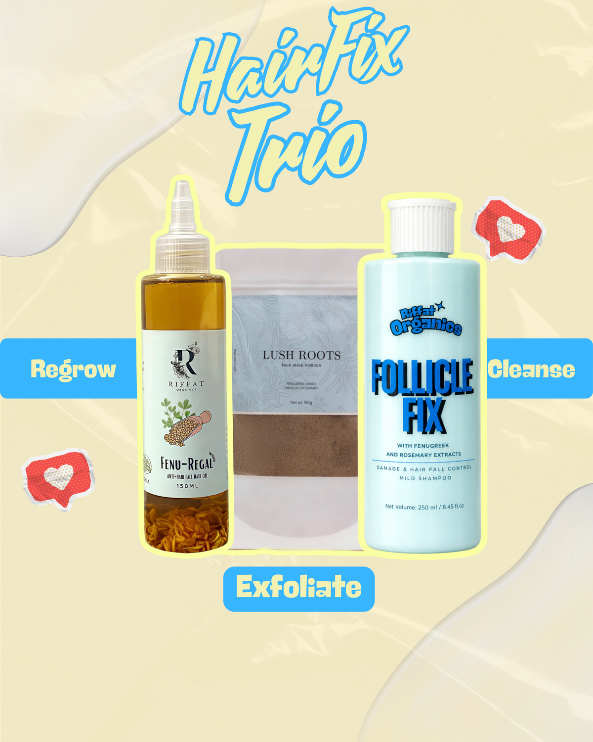 Hair Fix Trio - 3 in 1 Hair Repair Kit