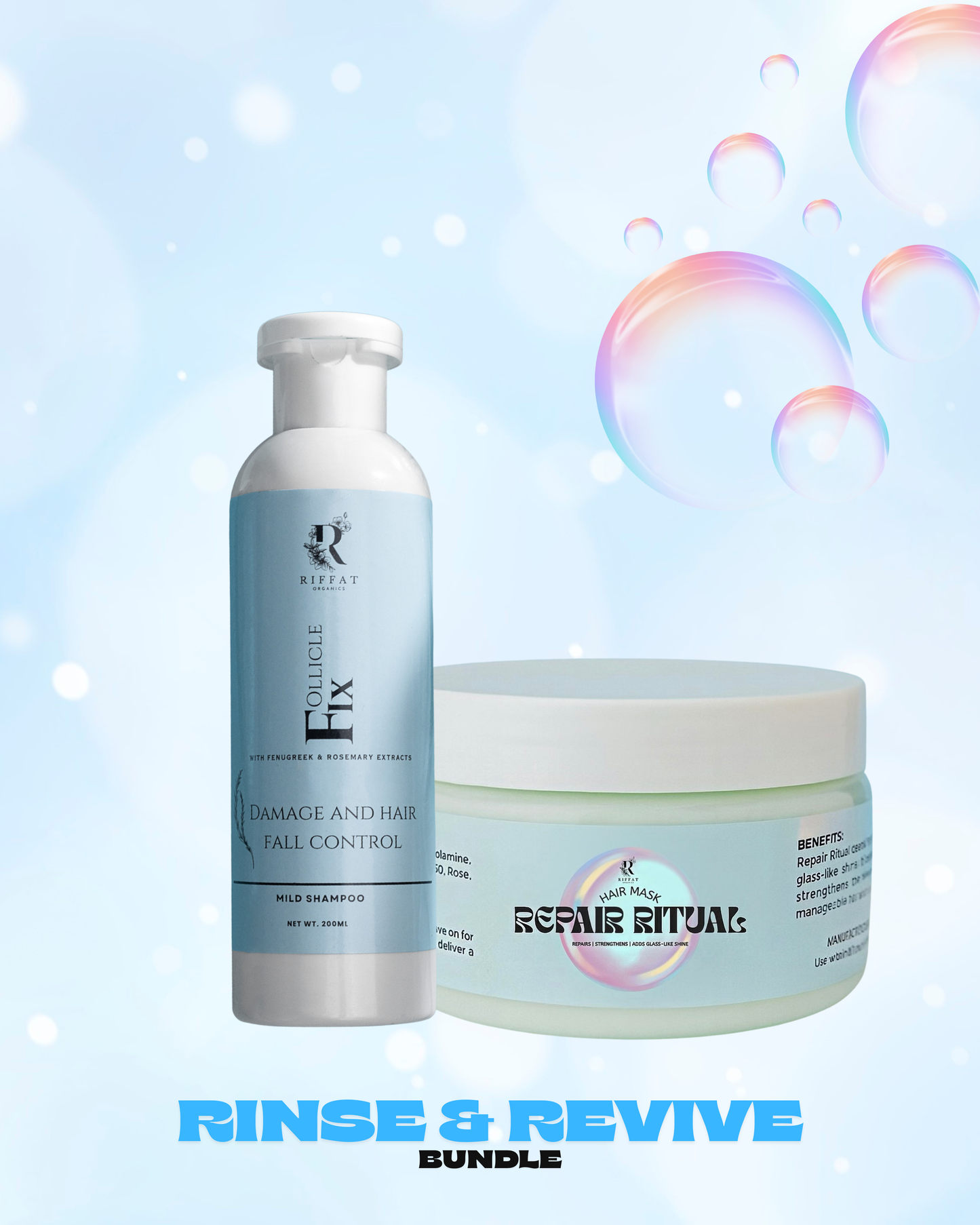 Rinse & Revive Bundle - Shampoo + Hair Mask
