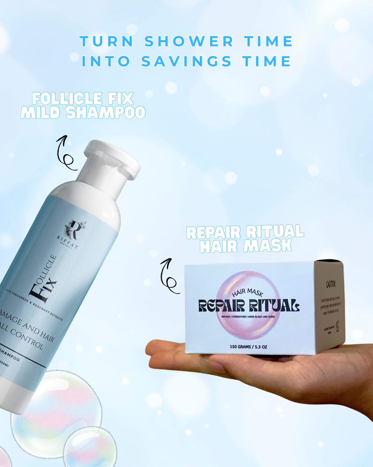Rinse & Revive Bundle - Shampoo + Hair Mask