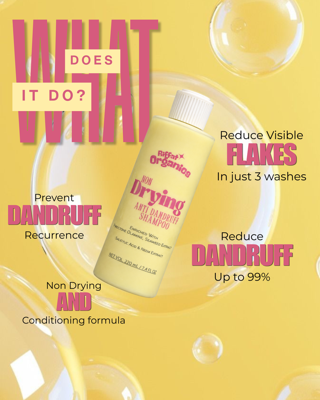 Non Drying Anti Dandruff Shampoo - 220ml