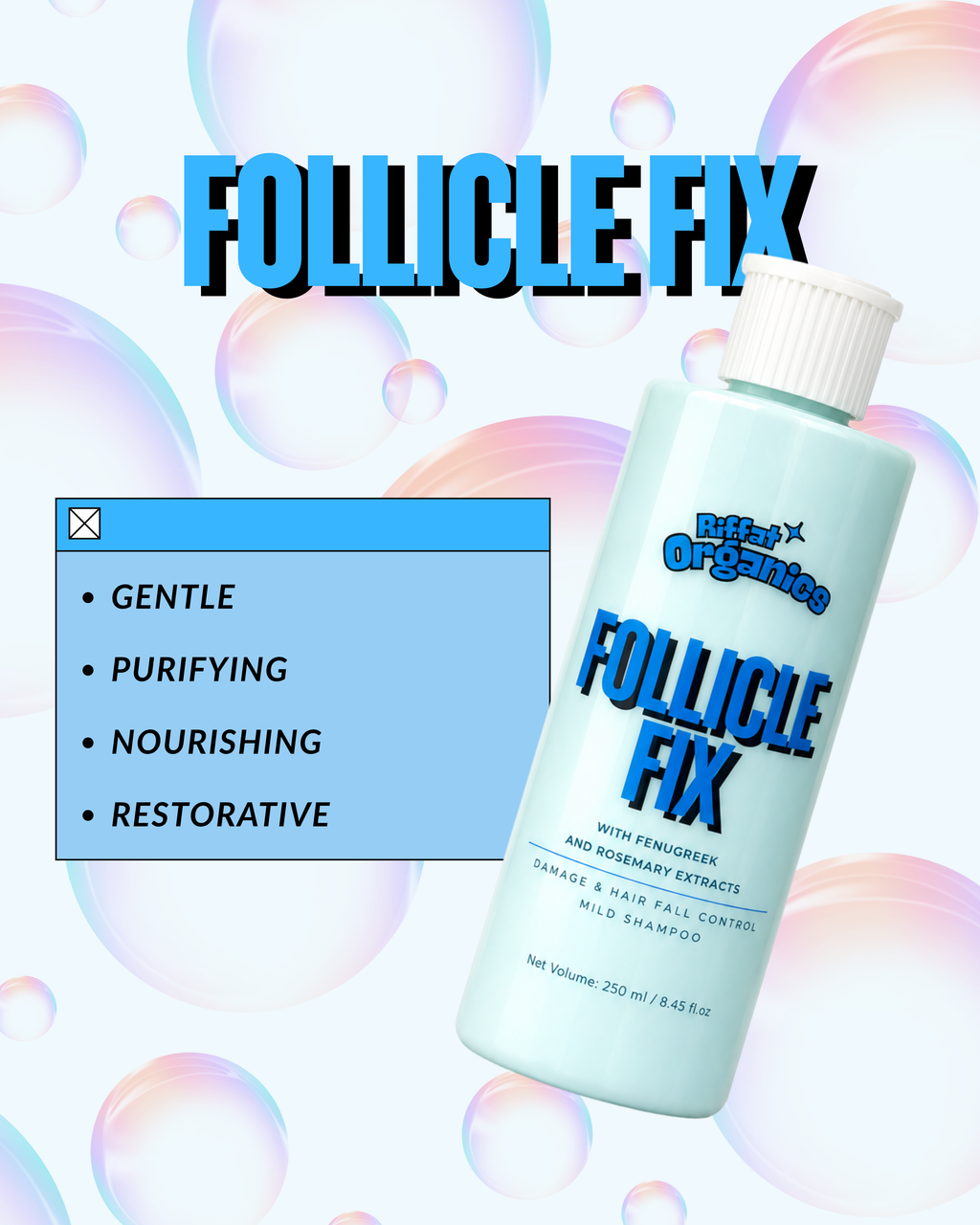 Follicle Fix Mild Shampoo - 250ml