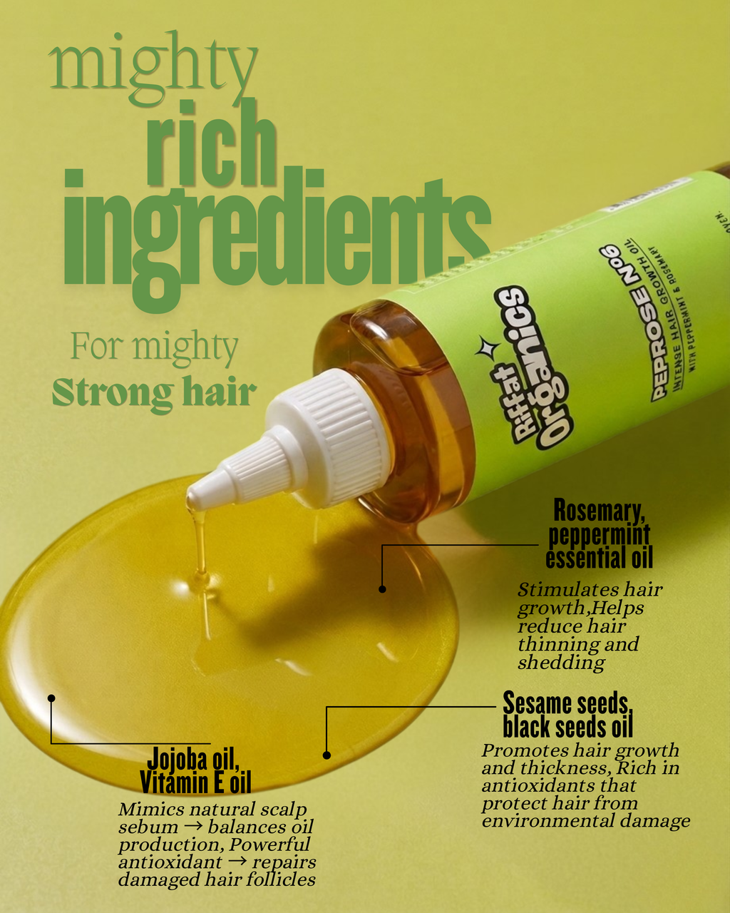 Peprose N6 Intense Hair Growth Oil - 100ml