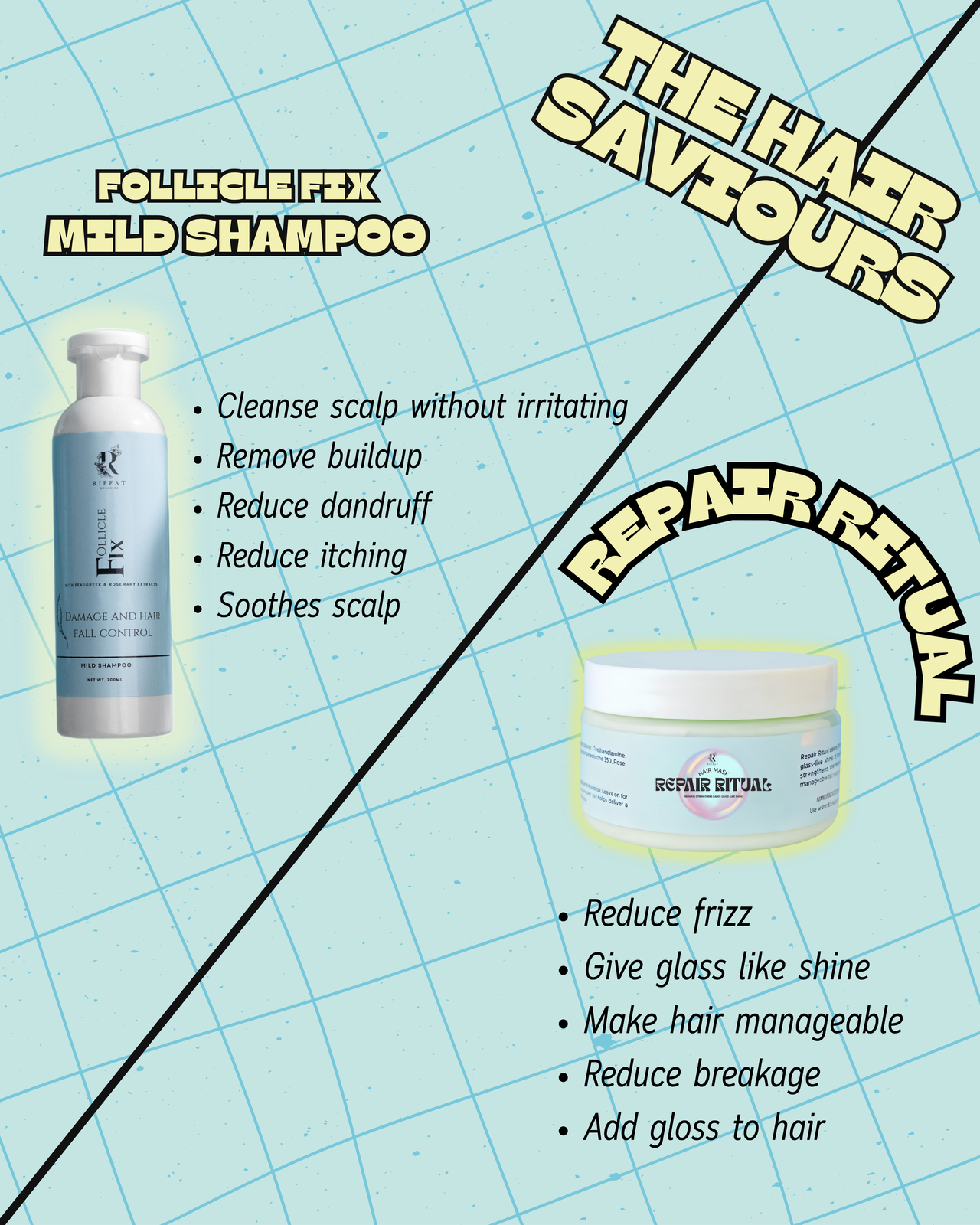 Rinse & Revive Bundle - Shampoo + Repair Ritual Hair Mask